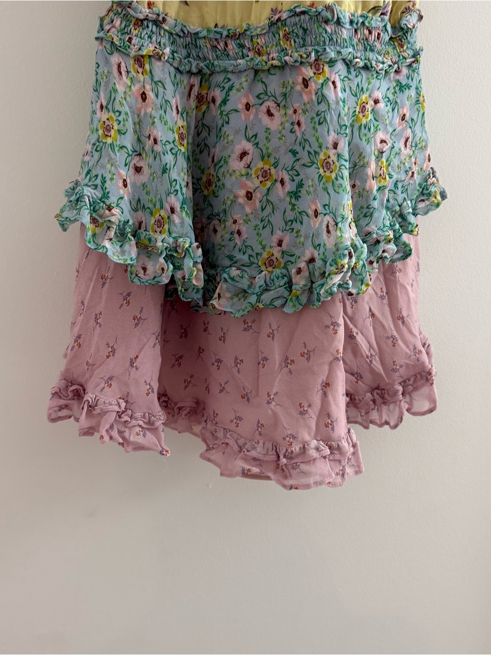YUMI KIM Milly Flutter Sleeve Mini Dress in Willow Garden Mixed Print Sz Small - Picture 13 of 13
